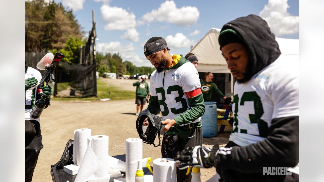 Photos: Packers hit paintball course for team-building exercise