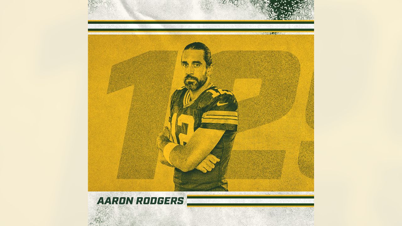 2022 GREEN BAY PACKERS Aaron Rodgers QB 4-Gold- Stick-on CAPTAINS