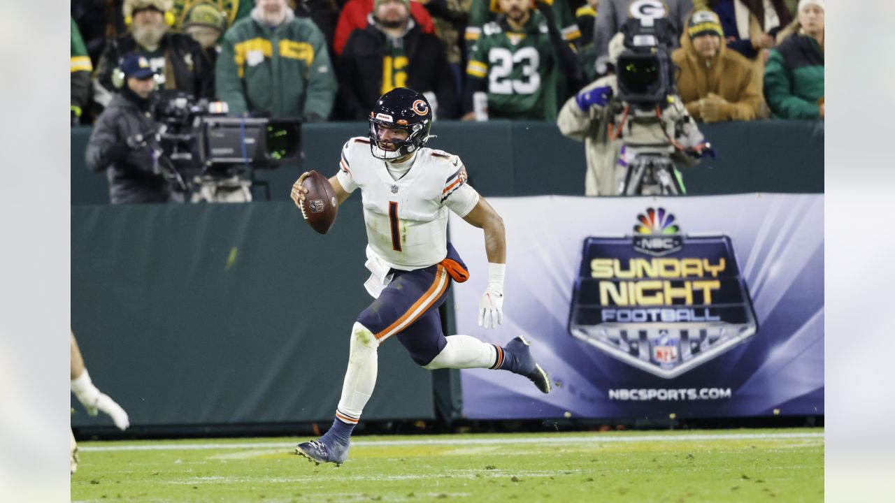 Chicago Bears linebacker Matthew Adams (44) runs on the field during the  first half of an NFL football game against the Green Bay Packers, Sunday,  Dec. 4, 2022, in Chicago. (AP Photo/Kamil