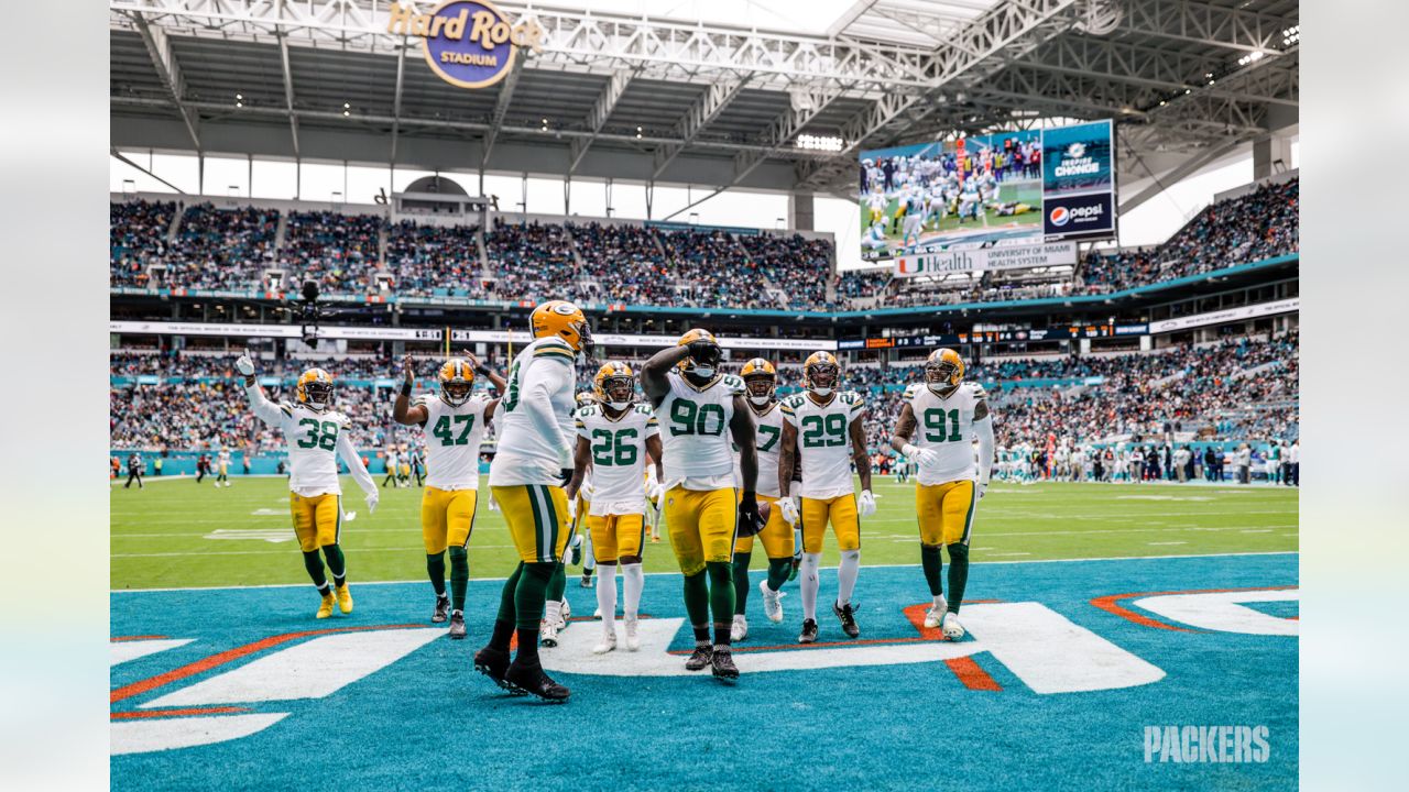 Packers vs Dolphins game photos on Christmas at Hard Rock Stadium