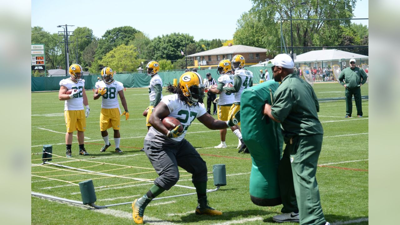 Clay Mathews #52 and Julius Peppers #56 of the Green Bay Packers