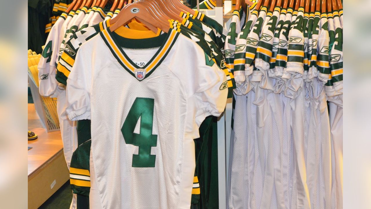 Brett Favre merchandise in the Pro Shop