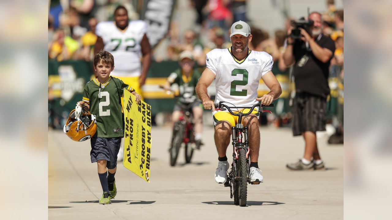 This summer gave Mason Crosby two more reasons to ride