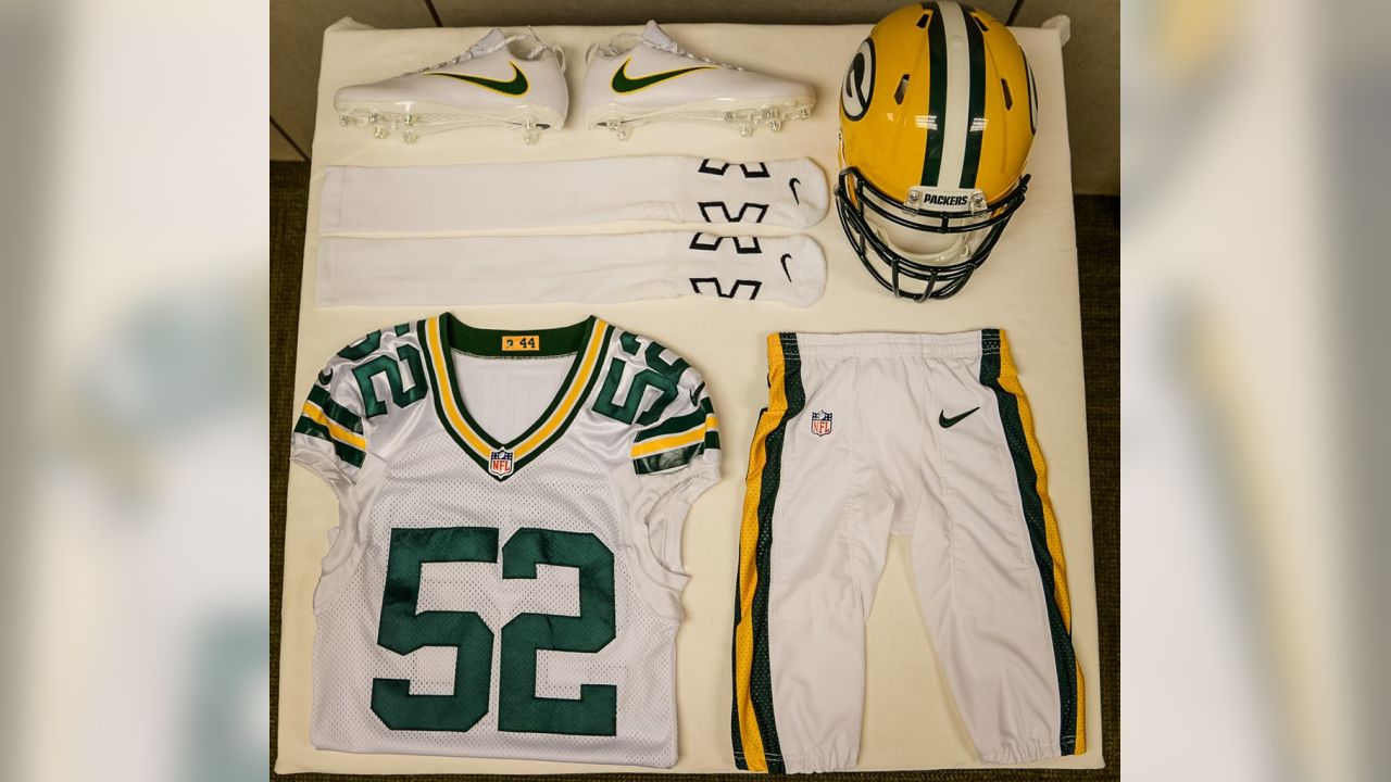 green bay packers home uniforms