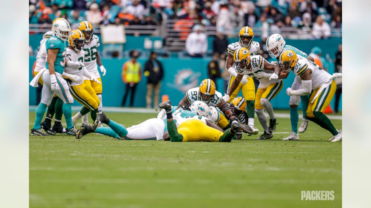 Packers vs Dolphins game photos on Christmas at Hard Rock Stadium