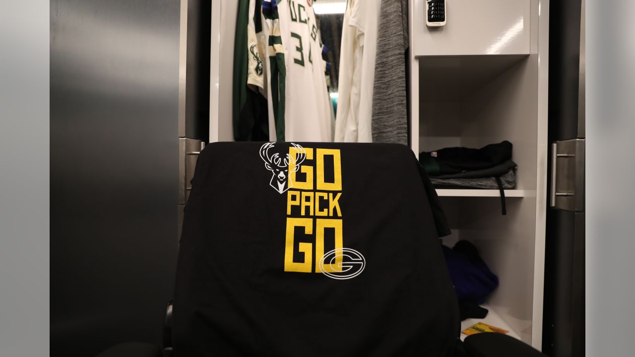 Photos: Milwaukee Bucks team up with Packers on t-shirt to benefit