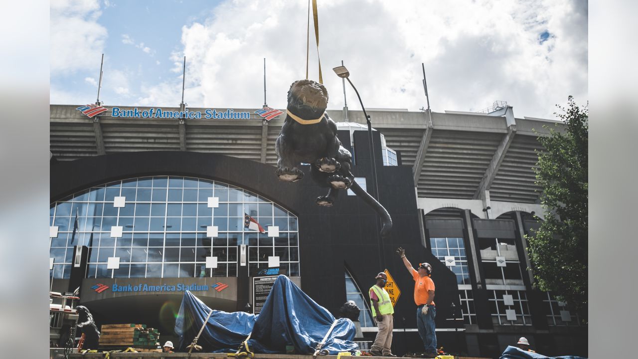 Panthers move Jerry Richardson statue from outside stadium as