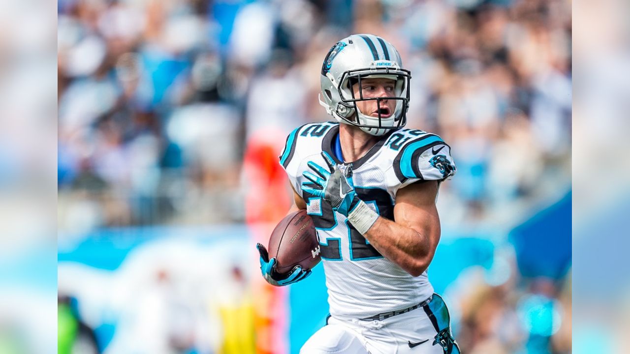 Download Christian McCaffrey in Color Rush Jersey Wallpaper