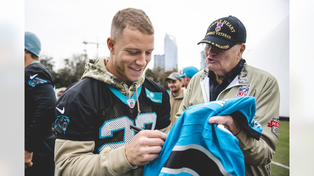 Christian McCaffrey named Panthers' Salute to Service nominee