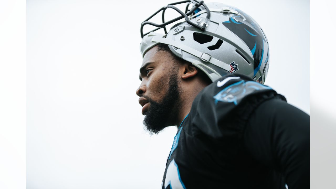 Carolina Panthers cornerback Jaycee Horn (8) lines up on defense during an  NFL football game against the Atlanta Falcons, Thursday, Nov. 10 2022, in  Charlotte, N.C. (AP Photo/Brian Westerholt Stock Photo - Alamy