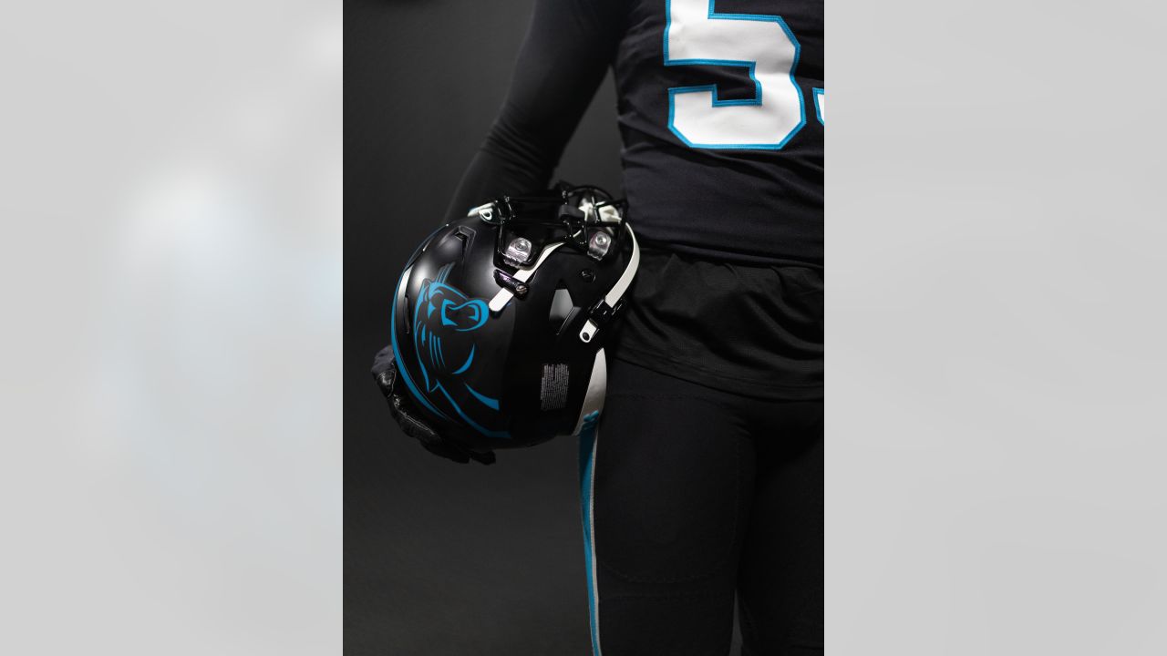 Panthers debut black helmets, all-black uniforms on Thursday night