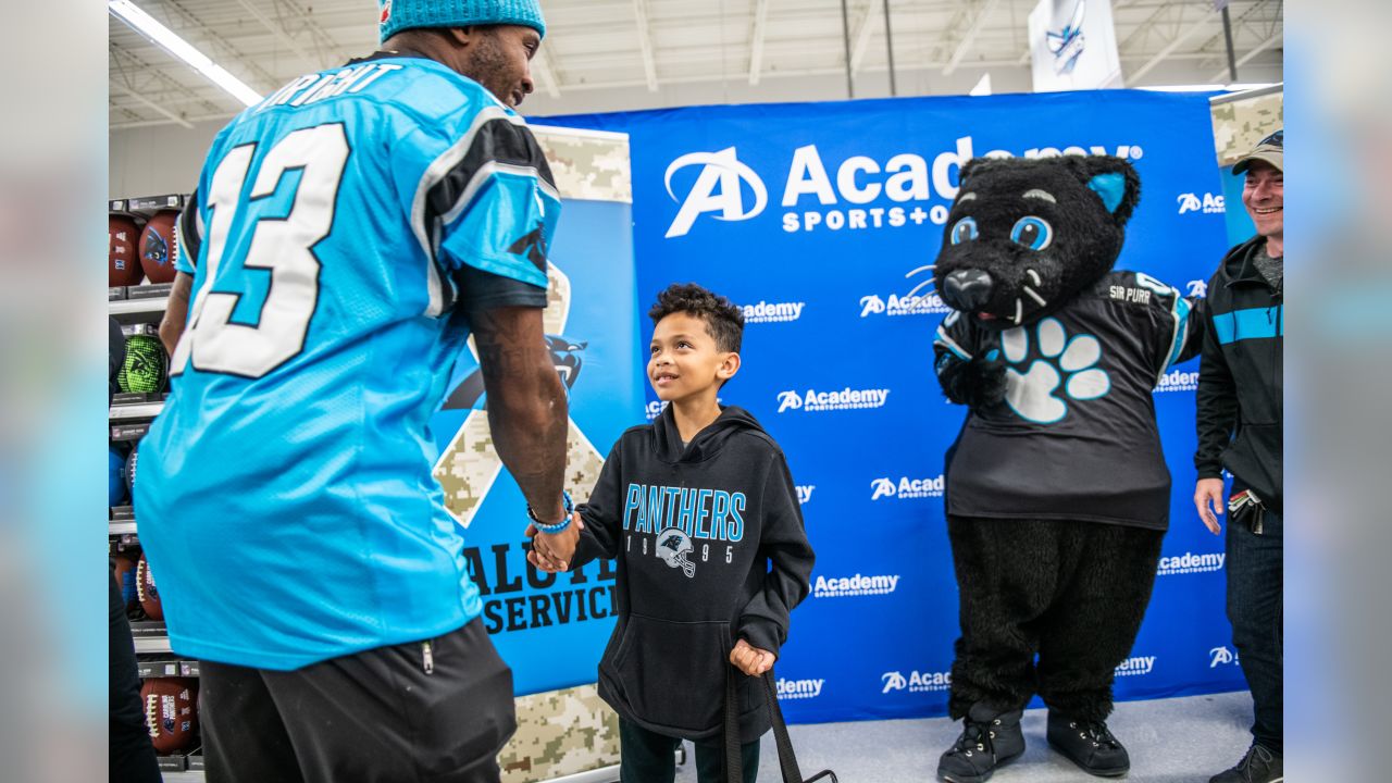 Carolina Panthers on X: Jarius Wright surprises Master Sgt. Mike Vetre and  his son with a shopping spree and tickets to Sunday's game #SaluteToService   / X