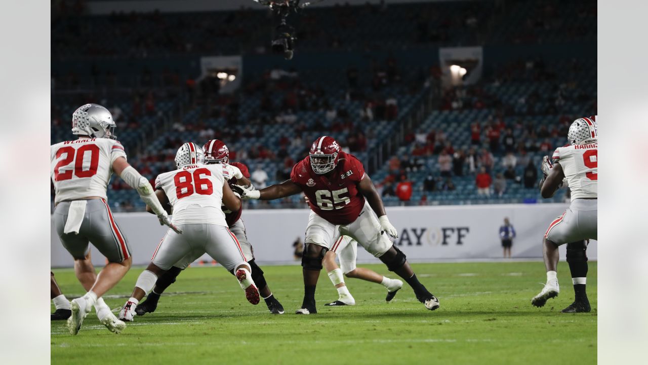 2021 NFL Draft: Alabama Crimson Tide's Deonte Brown is Selected in the 6th  round by the Carolina Panthers - Roll 'Bama Roll