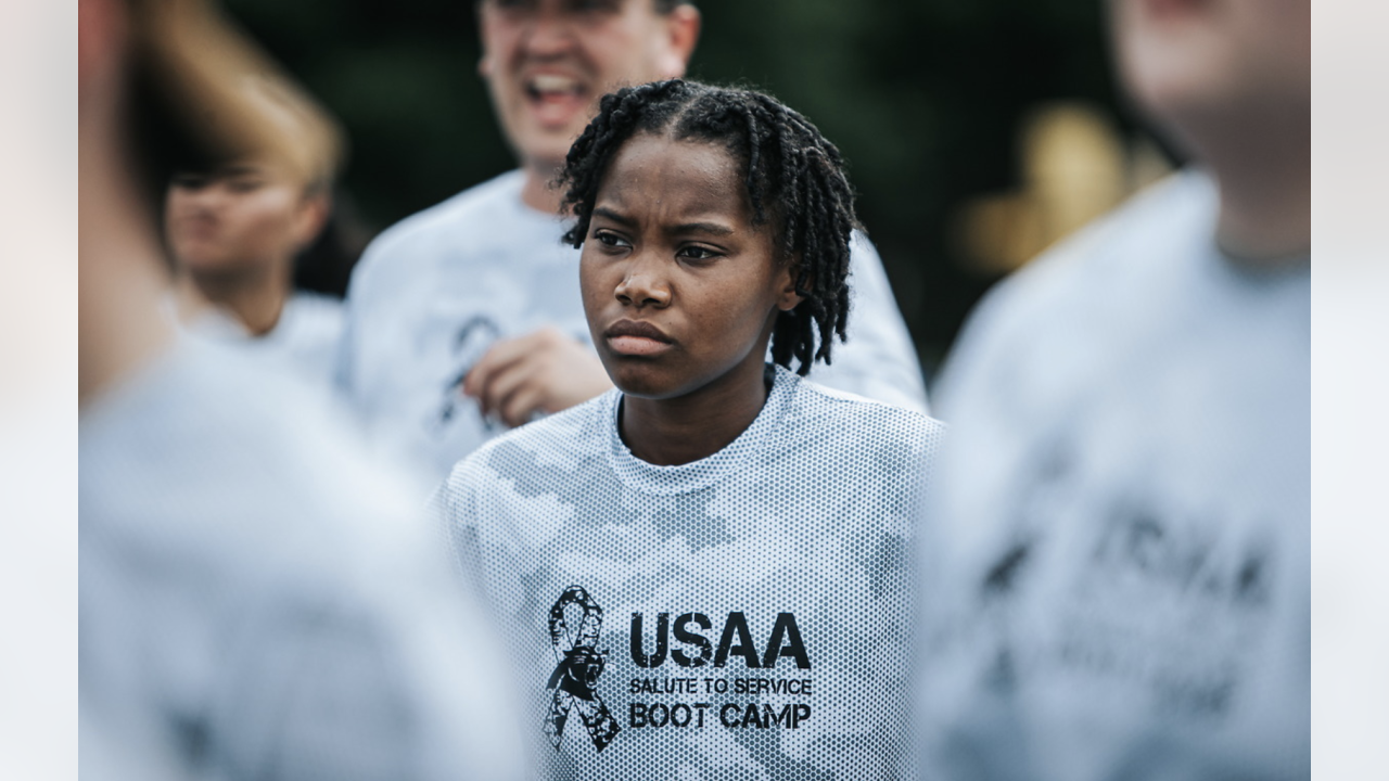 PHOTOS: Panthers, USAA host 2022 Salute to Service boot camp