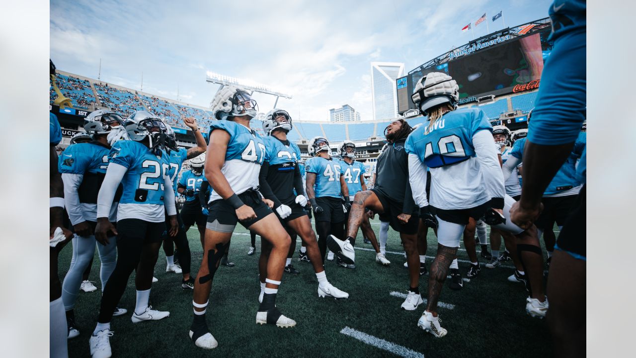 Carolina Panthers Practice Under the Lights for Fan Fest 2022