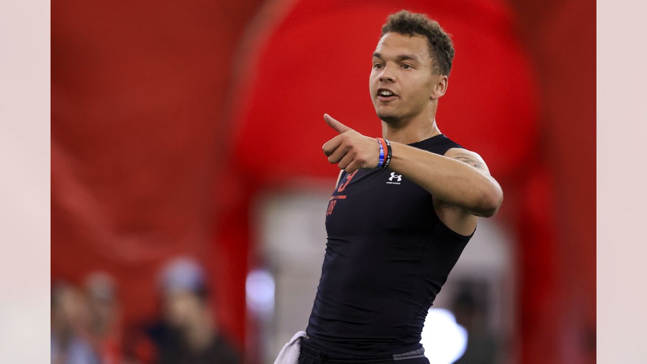 PHOTOS: Desmond Ridder works out at Cincinnati pro day