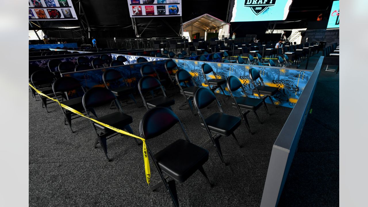 Behind the scenes NFL Draft setup in Cleveland