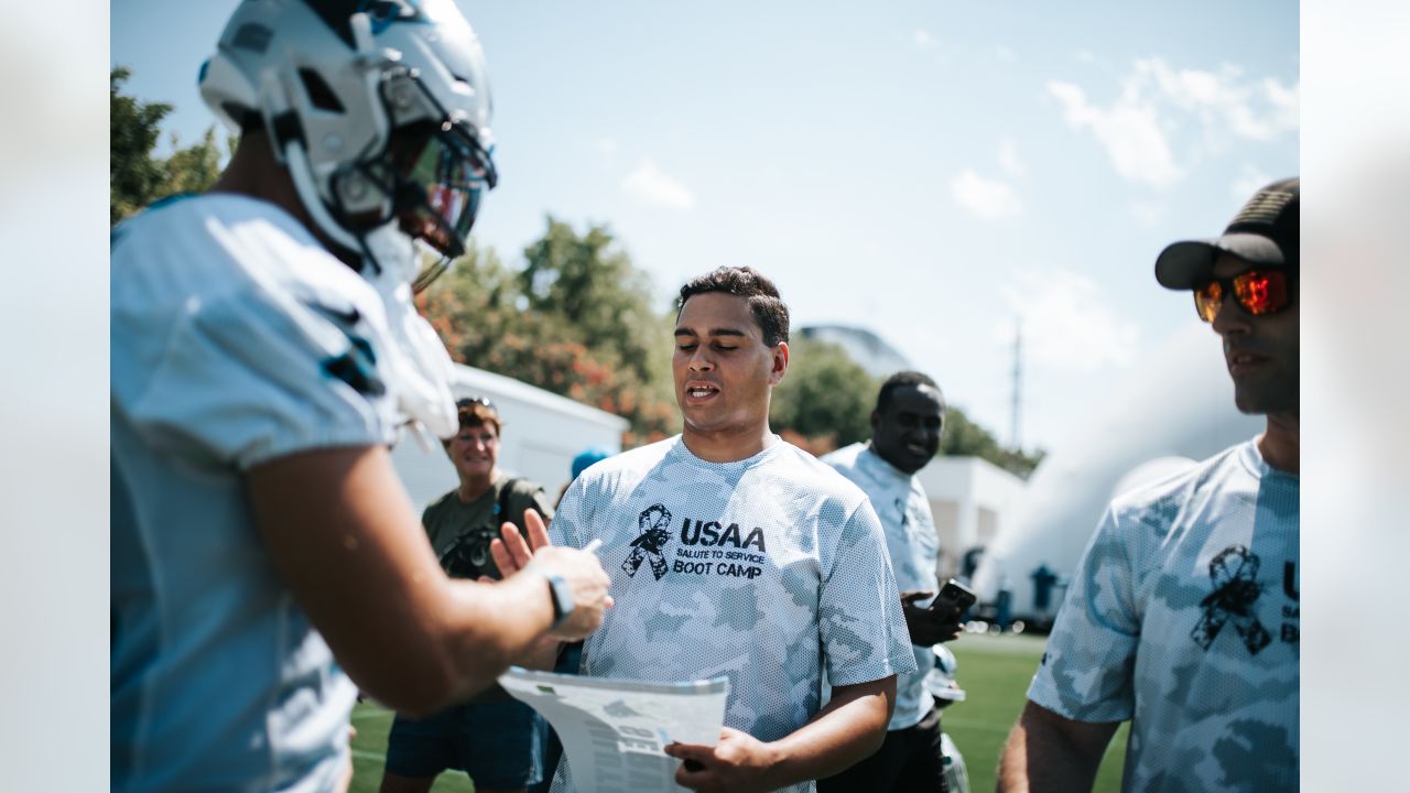 Panthers host 'USAA's Salute to Service NFL Boot Camp' for active military