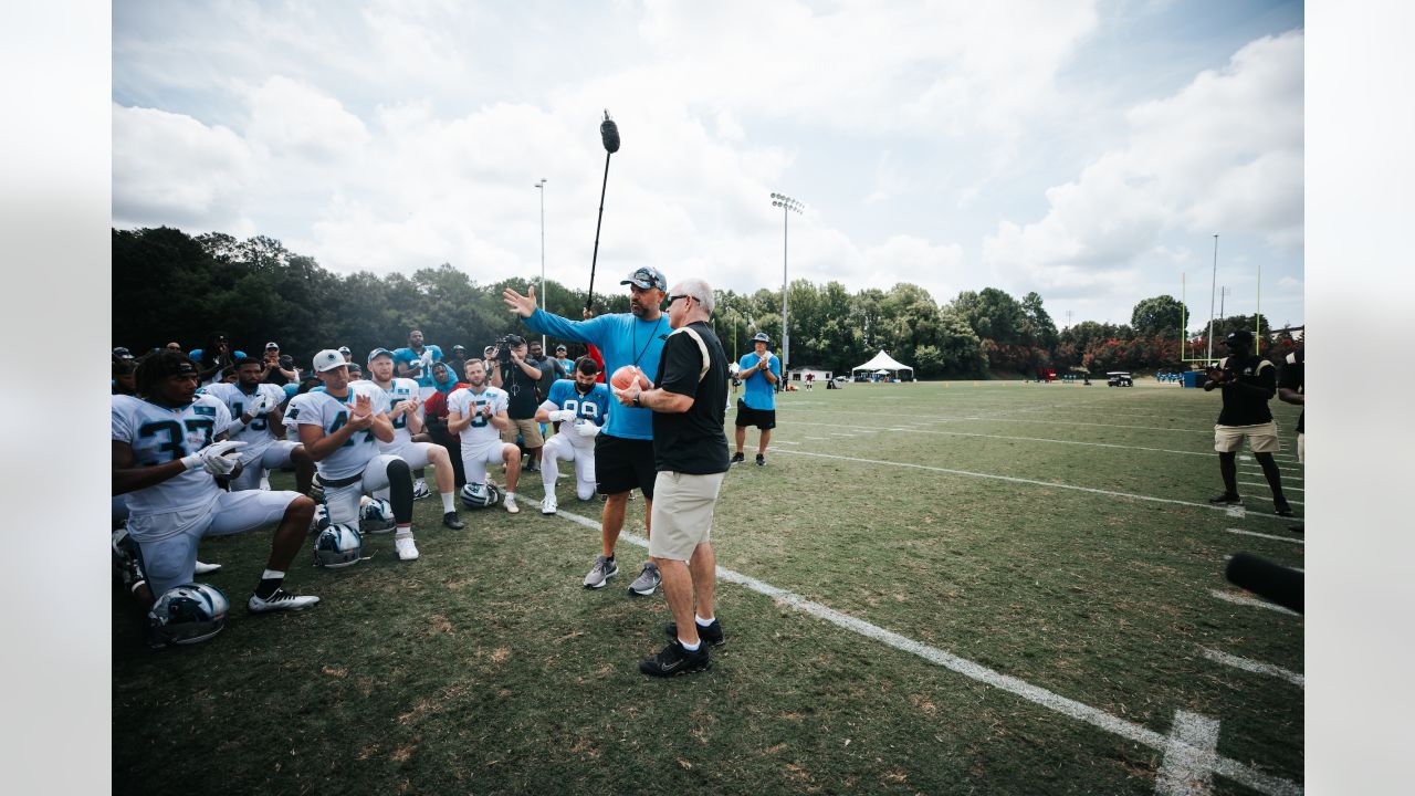 Carolina Panthers Hold Joint Training Camp Practice with Gaffney High School