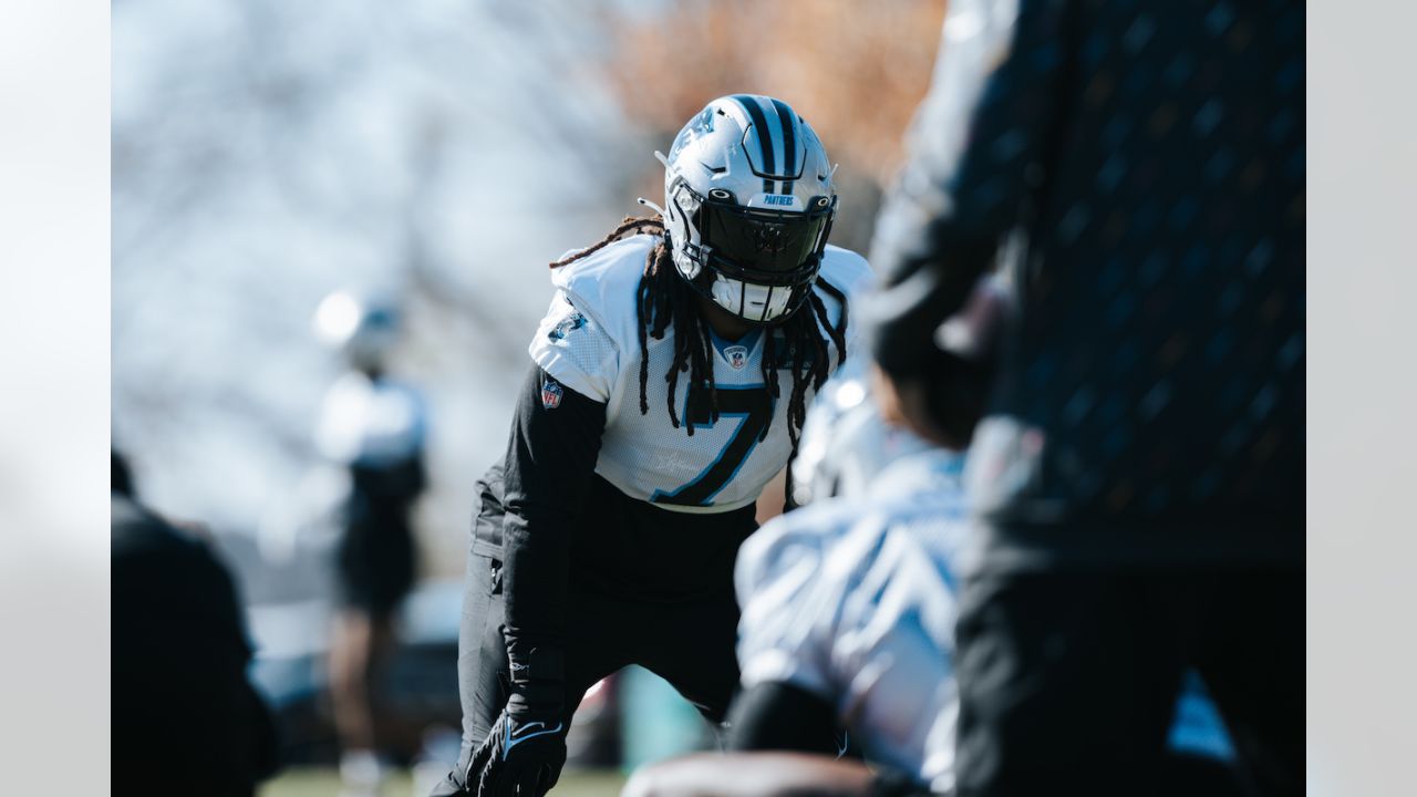 Cam Newton earns his 'starter' label in first padded practice for