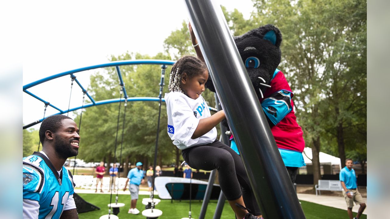 Carolina Panthers Park Bench