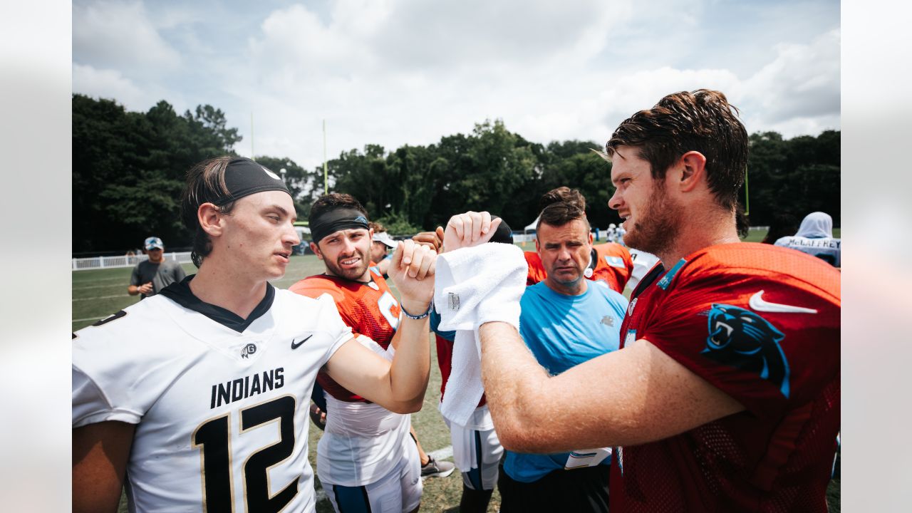 NFL's Panthers host joint practice with SCHSL state champions Gaffney