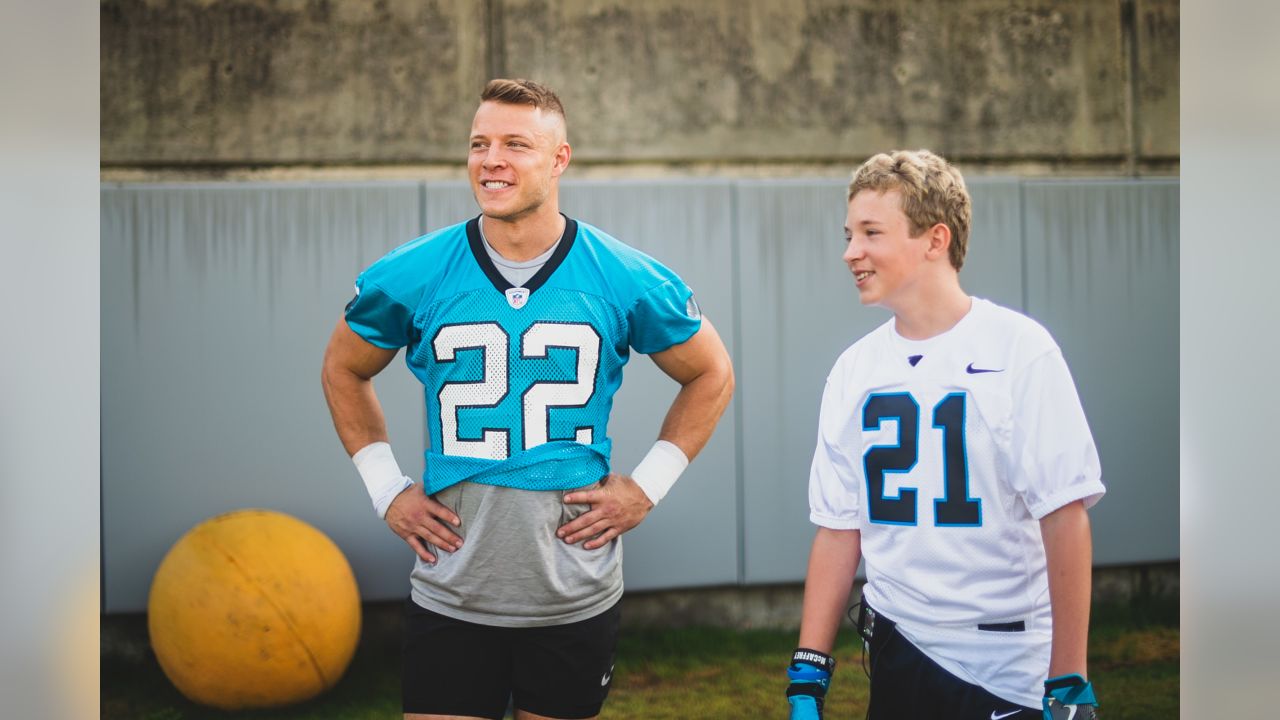 : Christian Mccaffrey Carolina Panthers #22 Youth 8-20