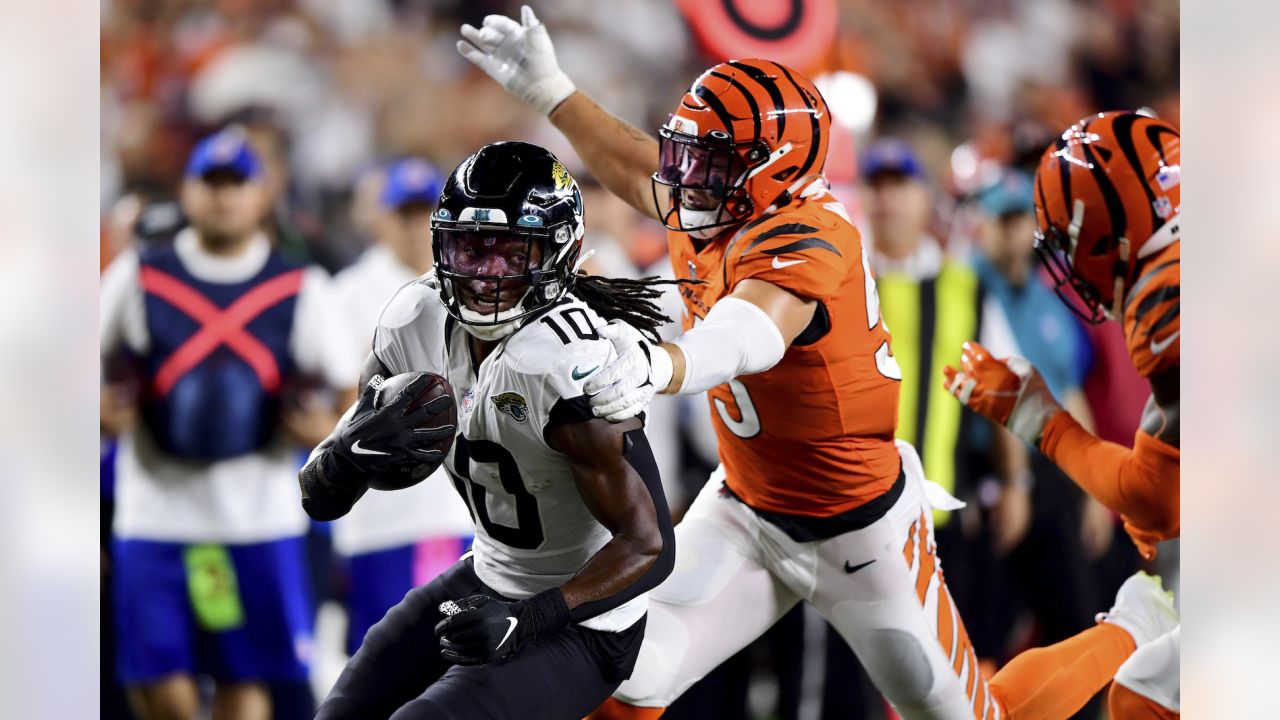 Carolina Panthers wide receiver Laviska Shenault Jr. takes quarterback P.J.  Walker's backwards pass to paydirt for 41-yard TD