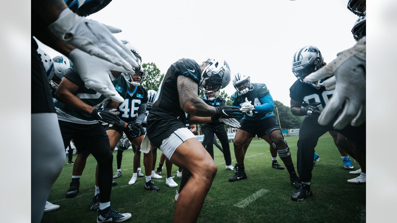 Carolina Panthers cornerback Jaycee Horn (8) lines up on defense during an  NFL football game against the Atlanta Falcons, Thursday, Nov. 10 2022, in  Charlotte, N.C. (AP Photo/Brian Westerholt Stock Photo - Alamy