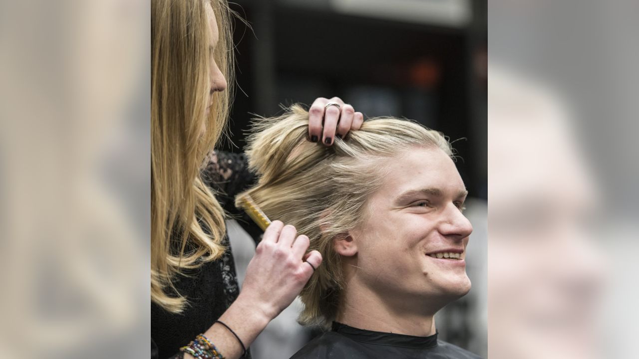 Carolina Panthers - Brian Folkerts & Brenton Bersin are cutting their  signature long hair and donating it to #WigsForKids tomorrow! Prior to the  haircut, both players will host a reddit AMA on