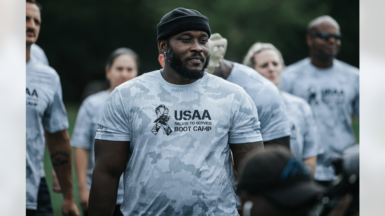 PHOTOS: Panthers, USAA host 2022 Salute to Service boot camp