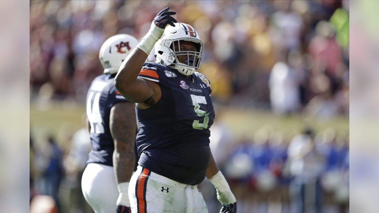 First round: Carolina picks Derrick Brown No. 7 overall in 2020 NFL Draft -  Auburn University Athletics