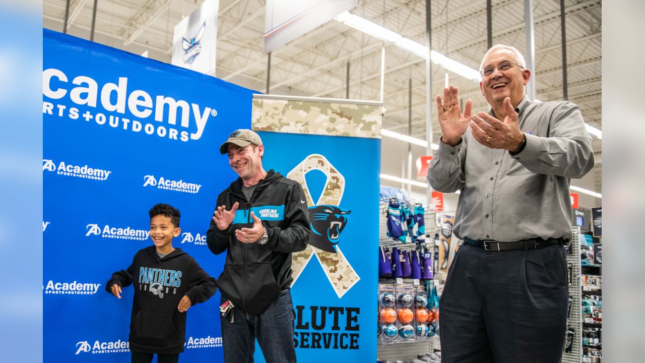 Carolina Panthers on X: Jarius Wright surprises Master Sgt. Mike Vetre and  his son with a shopping spree and tickets to Sunday's game #SaluteToService   / X