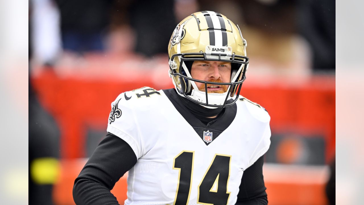 New Orleans Saints quarterback Andy Dalton (14) during an NFL