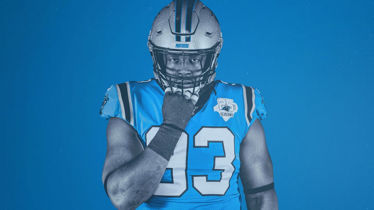 Panthers to wear black pants with blue jerseys vs. Patriots