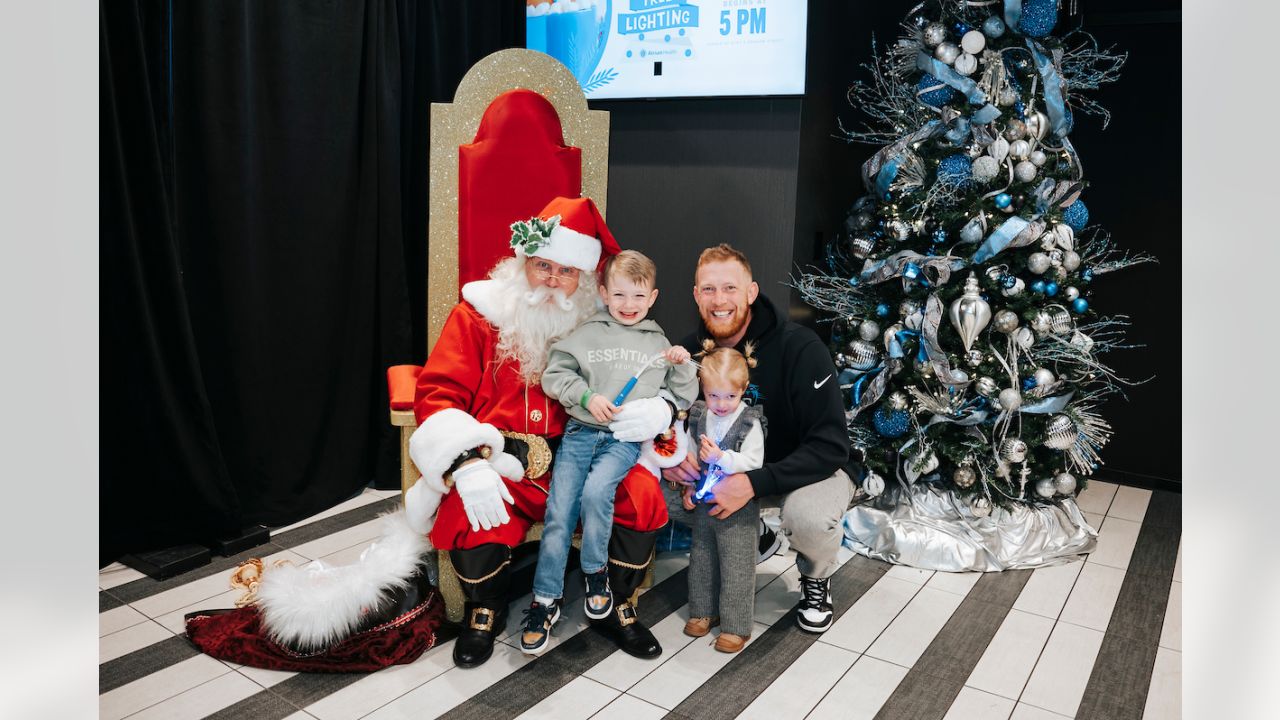 CAROLINA PANTHERS Christmas Photo Picture SANTA Claus Holiday 