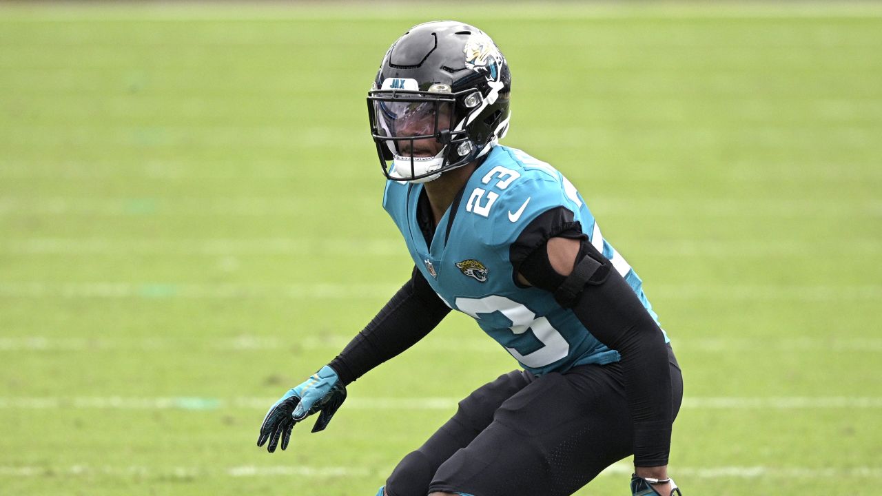 Carolina Panthers cornerback CJ Henderson (24) lines up on defense