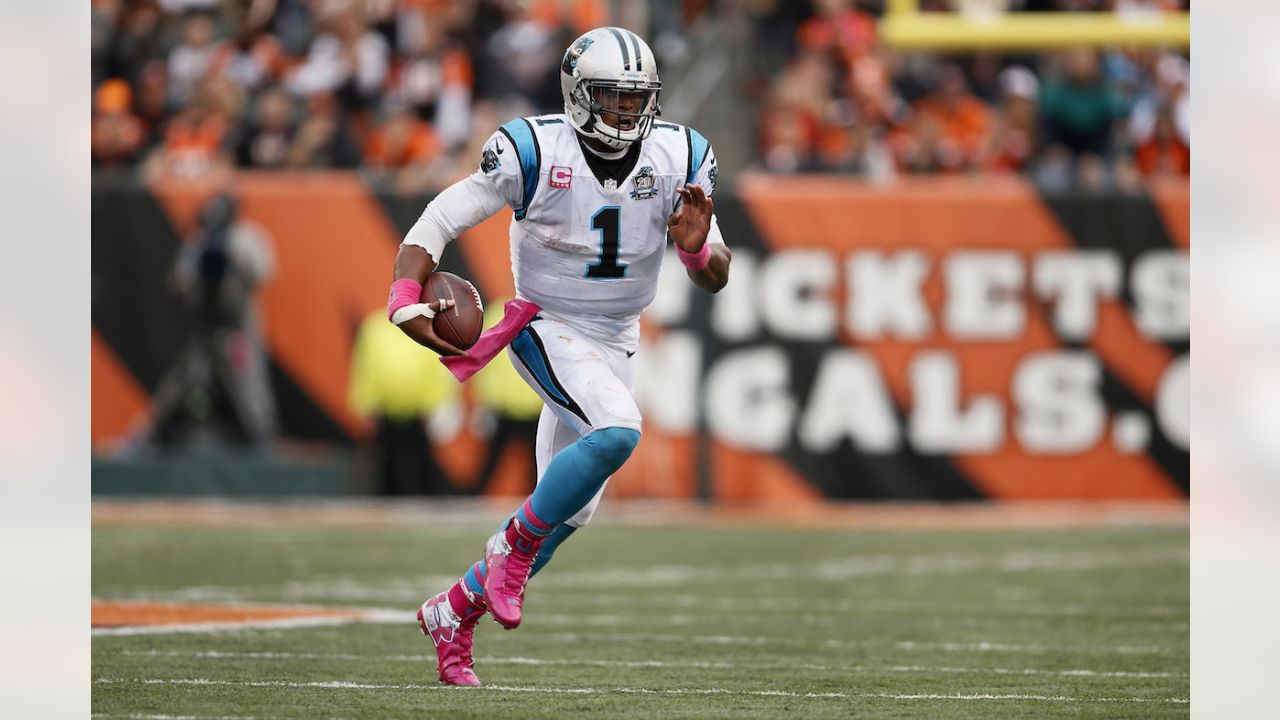 Carolina Panthers linebacker Frankie Luvu (49) looks on during an NFL  football game against the Cincinnati Bengals, Sunday, Nov. 6, 2022, in  Cincinnati. (AP Photo/Emilee Chinn Stock Photo - Alamy