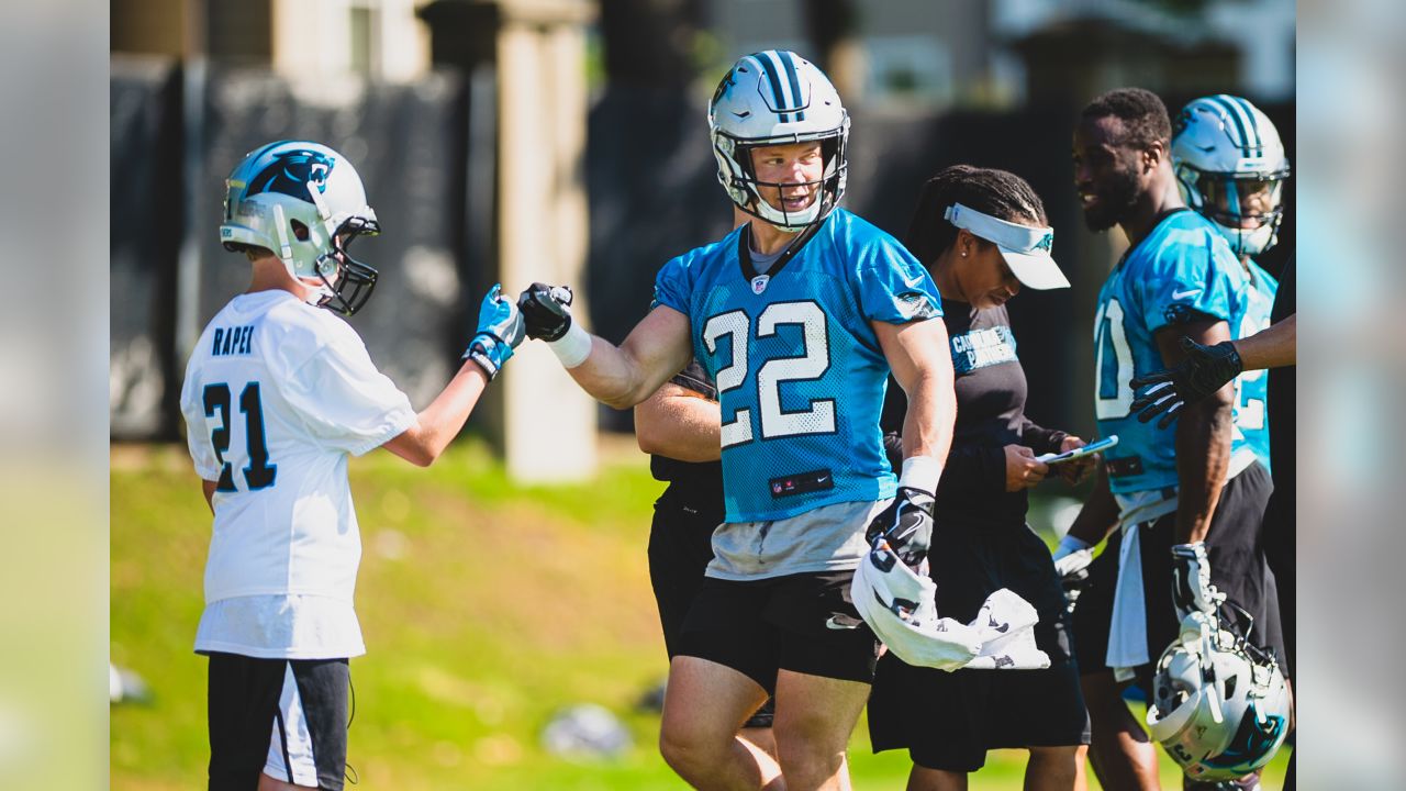 Christian McCaffrey helps grant the wish of a young Panthers fan