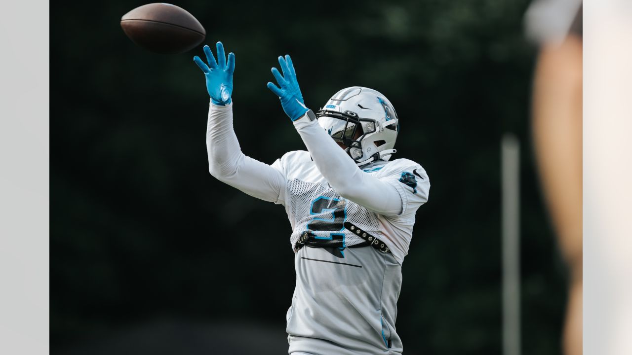 Carolina Panthers NFL helmets training camp