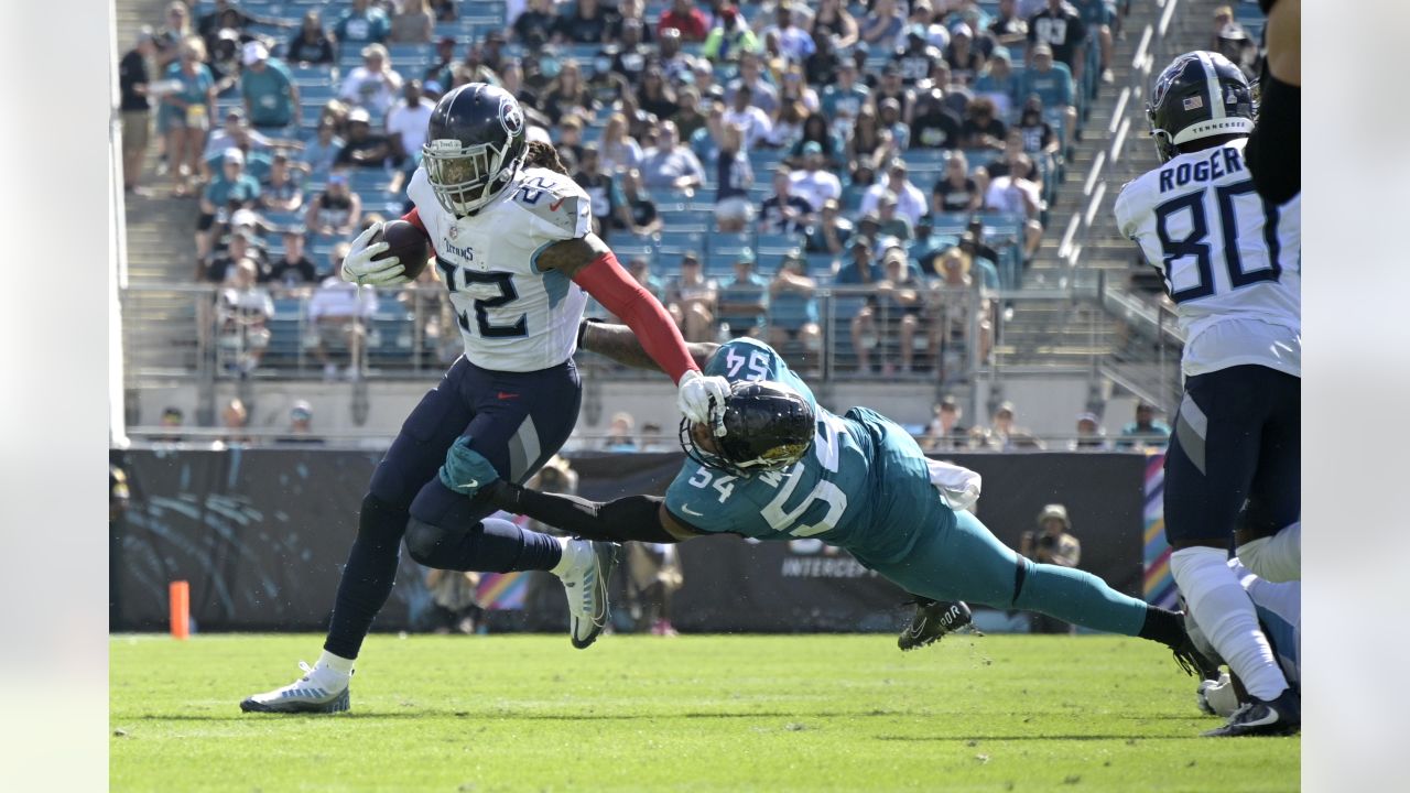 Carolina Panthers linebacker Damien Wilson watches during the first have of  an NFL preseason football game against the Buffalo Bills on Friday, Aug.  26, 2022, in Charlotte, N.C. (AP Photo/Jacob Kupferman Stock