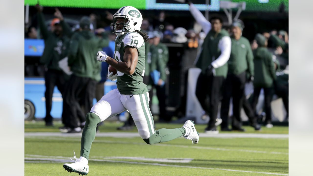 Carolina Panthers running back Rodney Smith (20) runs off the field against  the New York Giants during an NFL football game, Sunday, Oct. 24, 2021, in  East Rutherford, N.J. (AP Photo/Adam Hunger