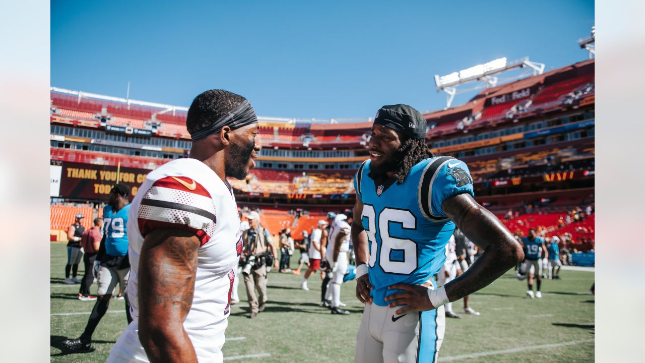 Postgame on the field: Panthers, Commanders reunite