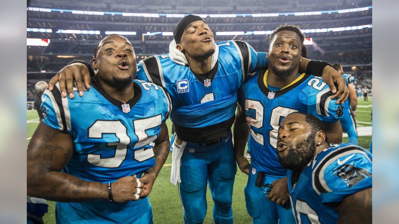 Panthers Color Rush Uniform, All Blue On Thanksgiving Day. #KeepPounding, By Carolina Panthers