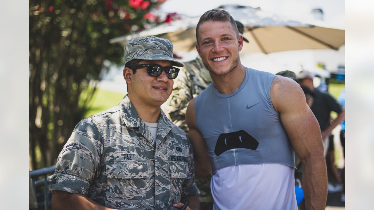 Christian McCaffrey nominated for 2021 NFL Salute to Service Award,  presented by USAA