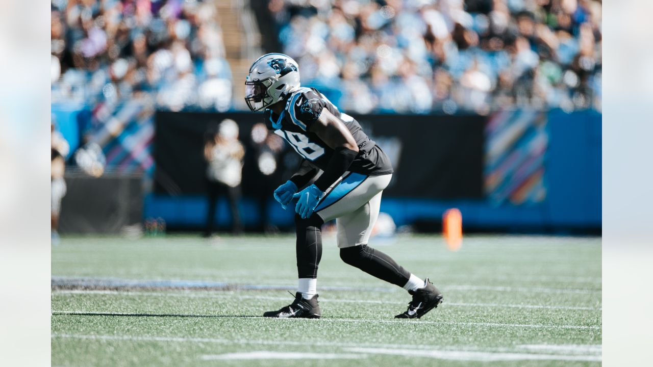 Panthers OLB Marquis Haynes Sr. sustained setback to back injury