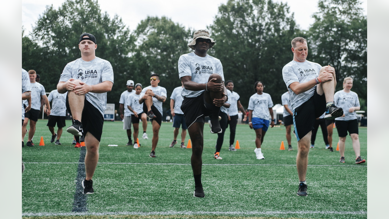 USAA on X: Our tour of @NFL #SaluteToService Boot Camps took us