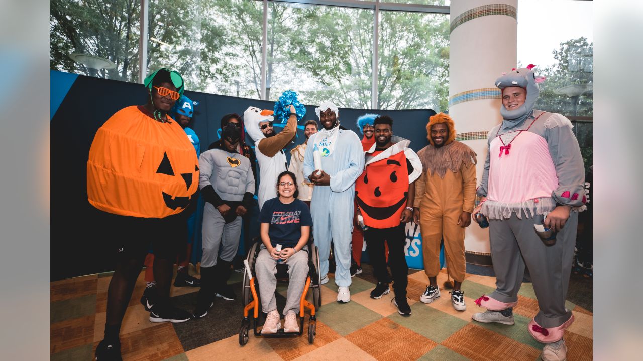 Carolina Panthers Stars Visit Children's Hospital in Halloween Costumes -  ABC News