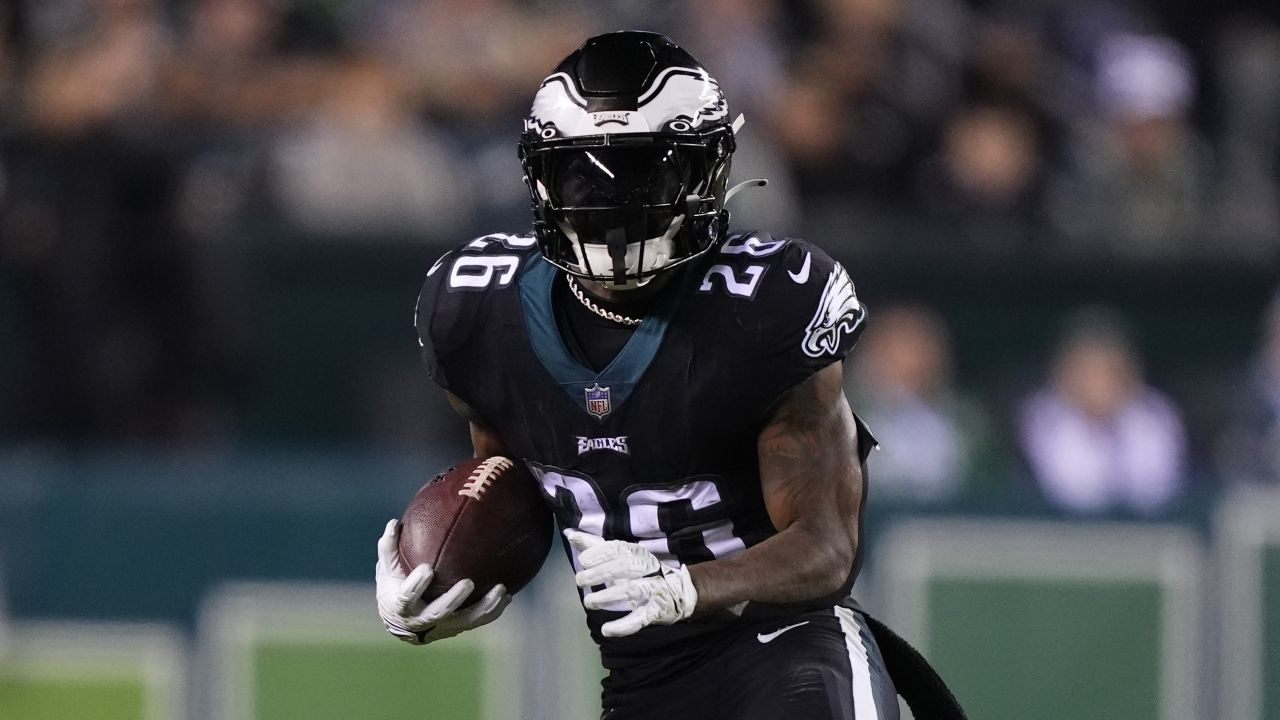 Miles sanders store black eagles jersey