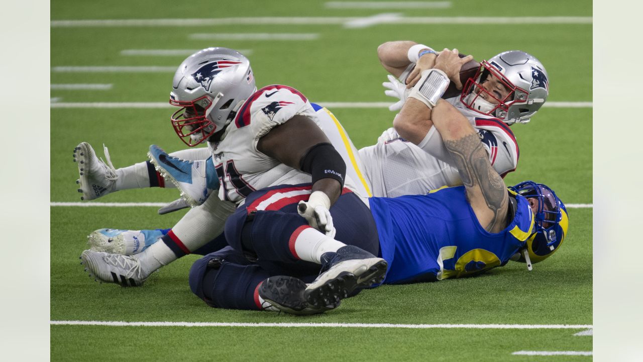 Los Angeles Rams defensive lineman Morgan Fox is pictured during